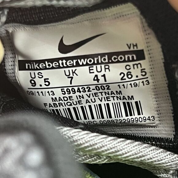 Nike Roshe Run Print Women Size 9.5 Shoes Black Gray Running Sneakers 599432-002 - Picture 8 of 9